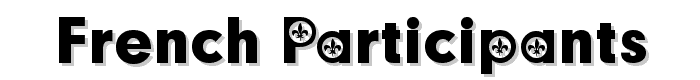 French Participants font